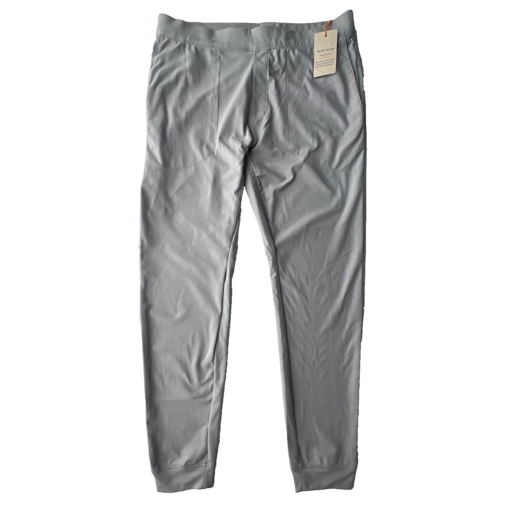 Peter Millar Joggers Crown Sport Mens M Gray Performance Activewear FLAWS NEW